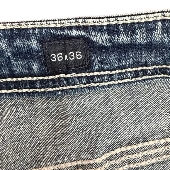 BKE Tyler Jeans - Men's 36x36 - Relaxed Fit Stretch - Grise Color - NWT - Picture 12 of 14